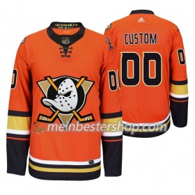 Anaheim Ducks Custom Adidas 2019-2020 Orange Trikot Authentic - Herren